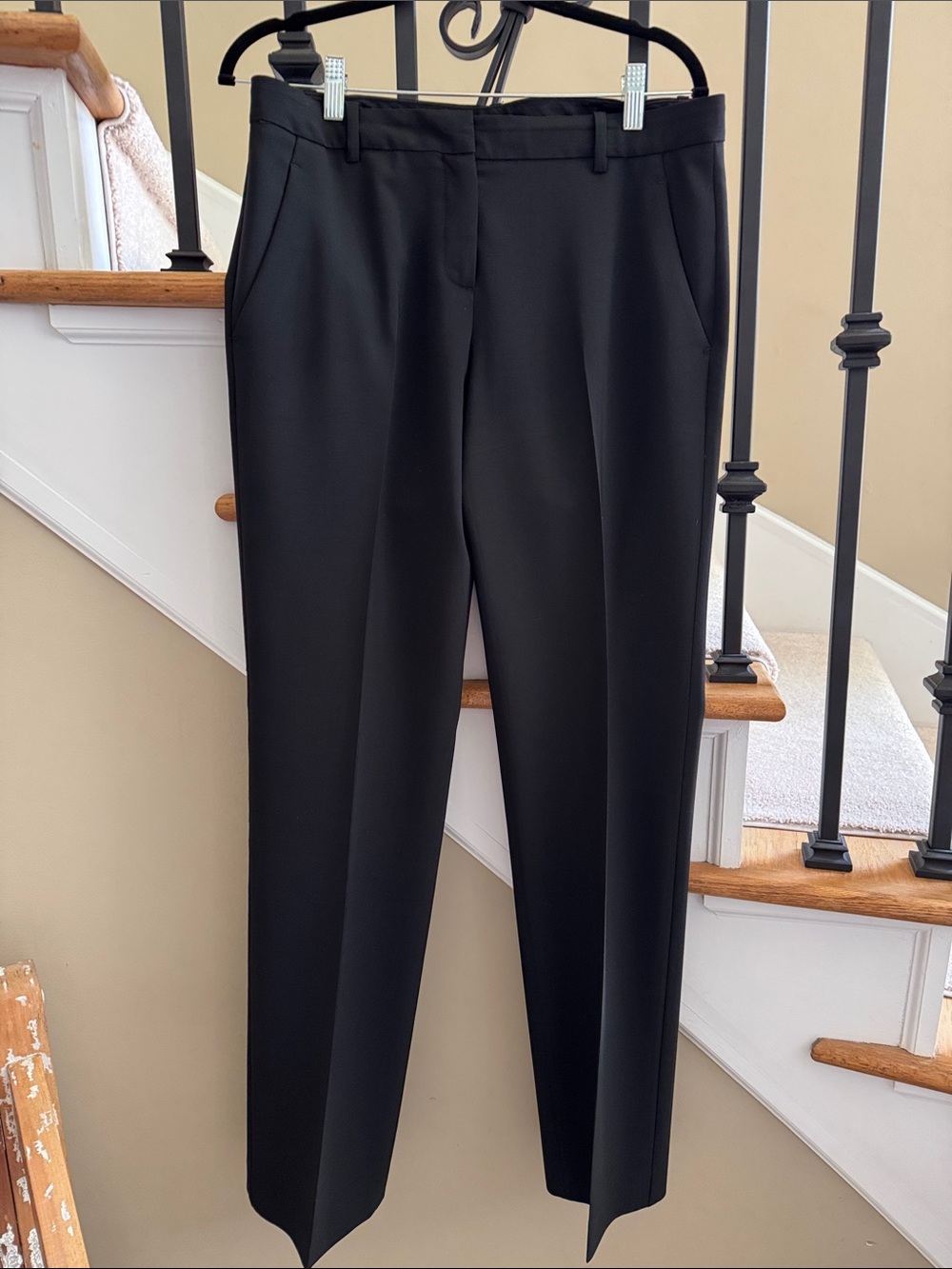 Theory Women's Straight-Leg Dress Pants in Black